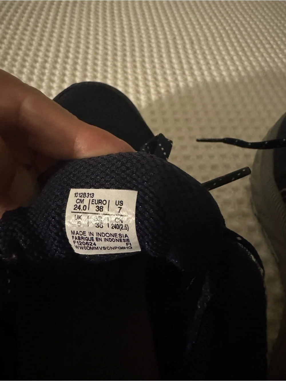 ASICS Navy and Light Gray Lace-Up Sneakers